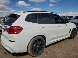 2020 BMW X3 M Competition with VIN 5YMTS0C06LLT10764, listed as a Copart auction lot 49572565 with 0 mi miles and Salvage Title. Bid and sale history available at carsss.com. Image 3.