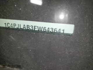 2015 Jeep Cherokee Sport with VIN 1C4PJLAB3FW643641, listed as a Copart auction lot 50572645 with 46,699 mi miles and Salvage Title. Bid and sale history available at carsss.com. Image 14.