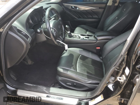 2014 Infiniti Q50 Sport with VIN JN1BV7AR8EM707401, listed as a Copart auction lot 58487675 with 125,487 mi miles and Salvage title. Bid and sale history available at DreamBid. Image 7.