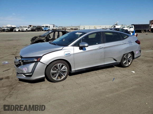 2018 Honda Clarity Plug-In Hybrid Touring with VIN JHMZC5F33JC001784, listed as a Copart auction lot 77153664 with 42,536 mi miles and Salvage Title. Bid and sale history available at carsss.com. Image 1.