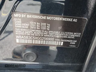 2016 BMW 5 Series 535i xDrive with VIN WBA5B3C5XGG256900, listed as a IAAI auction lot 42333358 with 128,904 mi miles and . Bid and sale history available at DreamBid. Image 9.