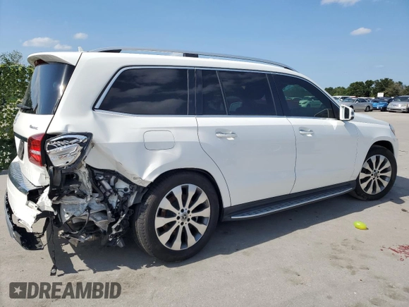 2019 Mercedes-Benz GLS 450 with VIN 4JGDF6EE5KB224357, listed as a Copart auction lot 56689304 with 84,243 mi miles and Salvage Title. Bid and sale history available at DreamBid. Image 3.
