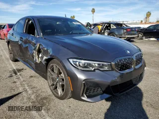 2020 BMW 3 Series M340i with VIN WBA5U7C02LAF54041, listed as a Copart auction lot 66957702 with 34,812 mi miles. Bid and sale history available at carsss.com. Image 1.