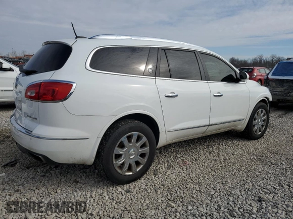 2017 Buick Enclave Leather with VIN 5GAKRBKD0HJ325295, listed as a Copart auction lot 47008875 with 144,846 mi miles and Salvage Title. Bid and sale history available at DreamBid. Image 3.