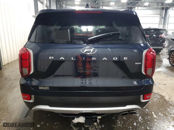 2022 Hyundai Palisade SEL with VIN KM8R4DHE9NU439728, listed as a Copart auction lot 45200455 with 39,083 mi miles and Salvage Title. Bid and sale history available at carsss.com. Image 6.