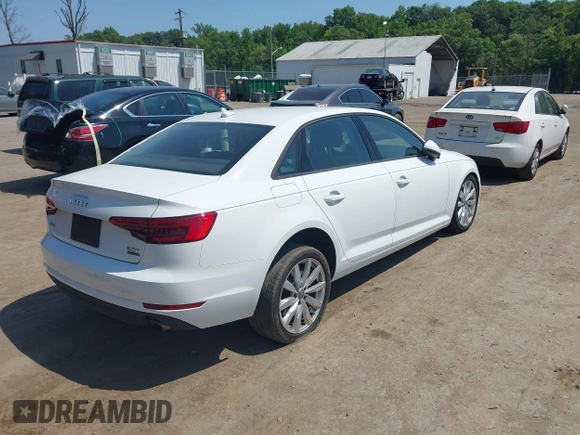 2017 Audi A4 Premium with VIN WAUANAF44HN002447, listed as a IAAI auction lot 42589741 with 71,960 mi miles and . Bid and sale history available at DreamBid. Image 4.