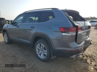 2021 Volkswagen Atlas S with VIN 1V2AP2CA7MC606267, listed as a Copart auction lot 56690154 with 53,381 mi miles and Salvage title. Bid and sale history available at DreamBid. Image 2.