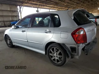 2006 Kia Spectra with VIN KNAFE162665365284, listed as a Copart auction lot 52147085 with 139,570 mi miles and Salvage Title. Bid and sale history available at carsss.com. Image 2.