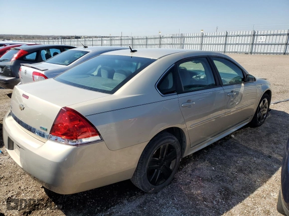 2011 Chevrolet Impala LS Retail with VIN 2G1WA5EK2B1100373, listed as a Copart auction lot 46785875 with 160,538 mi miles and Salvage Title. Bid and sale history available at DreamBid. Image 3.
