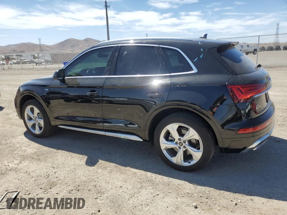 2022 Audi Q5 S line Premium Plus with VIN WA1EAAFYXN2127351, listed as a Copart auction lot 58170194 with 40,565 mi miles and Salvage title. Bid and sale history available at DreamBid. Image 2.