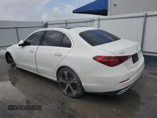 2025 Mercedes-Benz C 300 with VIN W1KAF4GB3SR249009, listed as a Copart auction lot 47948735 with 1,441 mi miles and Clean Title. Bid and sale history available at DreamBid. Image 2.