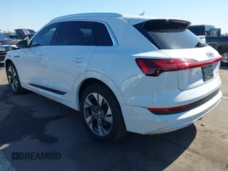 2021 Audi e-tron Premium Plus with VIN WA1LAAGE6MB002079, listed as a IAAI auction lot 42116578 with 48,357 mi miles. Bid and sale history available at carsss.com. Image 3.