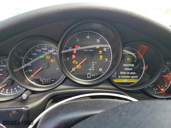 2016 Porsche Panamera 4 with VIN WP0AA2A72GL007825, listed as a Copart auction lot 46689204 with 92,547 mi miles. Bid and sale history available at carsss.com. Image 9.