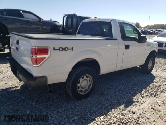 2010 Ford F-150 XL with VIN 1FTMF1EW4AFC63092, listed as a Copart auction lot 76612624 with 124,879 mi miles and Salvage Title. Bid and sale history available at DreamBid. Image 3.