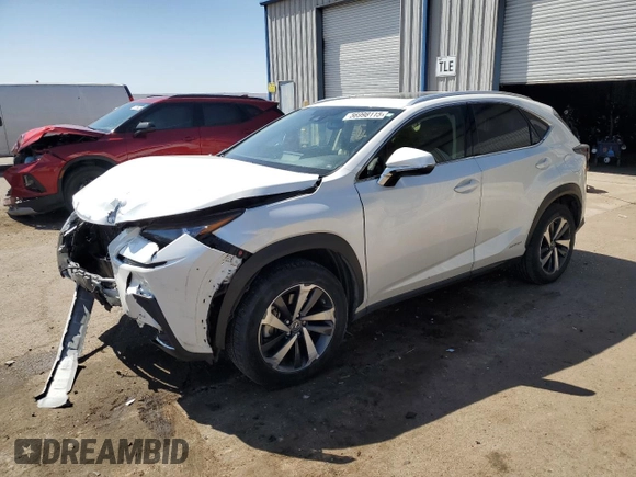 2020 Lexus NX 300h with VIN JTJGJRDZ9L5003508, listed as a Copart auction lot 56998115 with 49,174 mi miles and Salvage title. Bid and sale history available at DreamBid. Image 1.