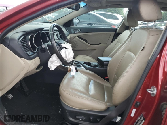 2013 Kia Optima EX z VIN 5XXGN4A72DG245695, wystawiony jako Copart lot #57225035 z przebiegiem 80 005 mil mil oraz Szkoda całkowita • Salvage title. Historia ofert i sprzedaży dostępna na DreamBid. Obrazek 7.