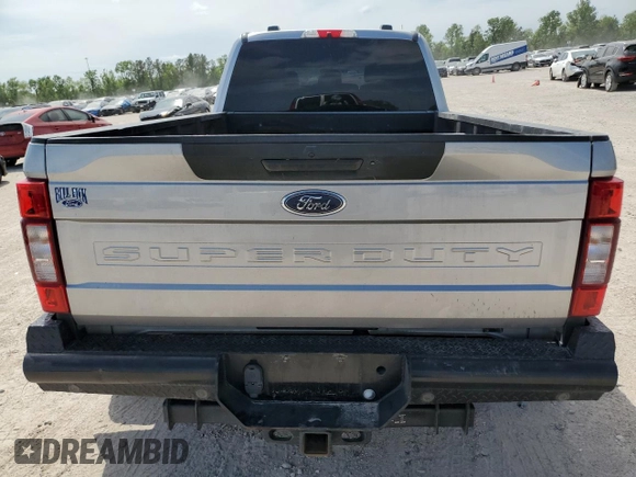 2020 Ford F-350 XL with VIN 1FT8W3DT4LEC87678, listed as a Copart auction lot 52613165 with 56,254 mi miles and Salvage title. Bid and sale history available at DreamBid. Image 6.