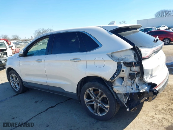 2017 Ford Edge Titanium with VIN 2FMPK3K83HBC58497, listed as a IAAI auction lot 41564810 with 167,711 mi miles. Bid and sale history available at carsss.com. Image 14.