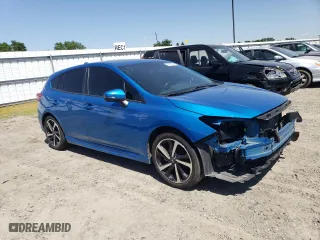 2022 Subaru Impreza Sport with VIN 4S3GTAM62N3714003, listed as a Copart auction lot 52821405 with 0 mi miles and Salvage Title. Bid and sale history available at carsss.com. Image 4.