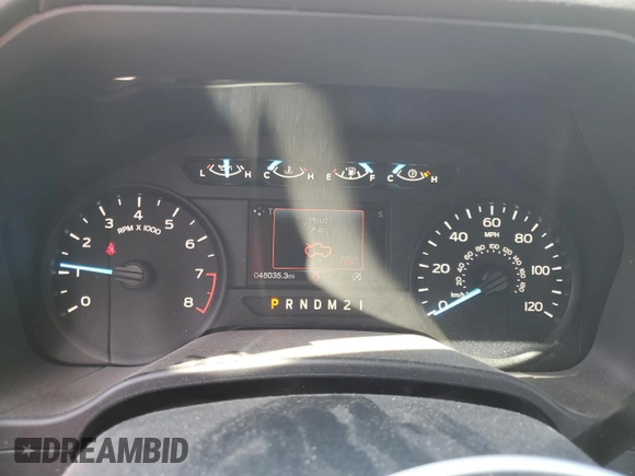 2018 Ford F-150 XL with VIN 1FTEX1EB4JKF21861, listed as a Copart auction lot 55510405 with 45,035 mi miles and Salvage title. Bid and sale history available at DreamBid. Image 9.