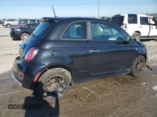 2013 FIAT 500 Turbo with VIN 3C3CFFHH3DT623165, listed as a Copart auction lot 50796075 with 0 mi miles and Salvage Title. Bid and sale history available at carsss.com. Image 3.