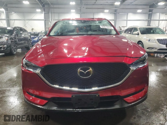 2018 Mazda CX-5 Grand Touring with VIN JM3KFBDM5J0454026, listed as a Copart auction lot 60672315 with 12,292 mi miles and Salvage title. Bid and sale history available at DreamBid. Image 5.