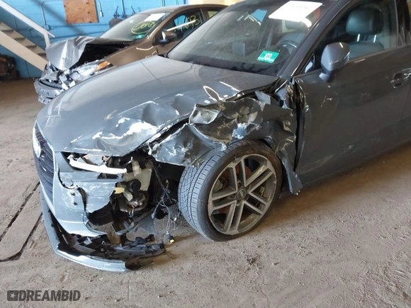 2017 Audi A3 Sedan Premium with VIN WAUB8GFF7H1007262, listed as a IAAI auction lot 41639951 with NaN miles. Bid and sale history available at carsss.com. Image 6.