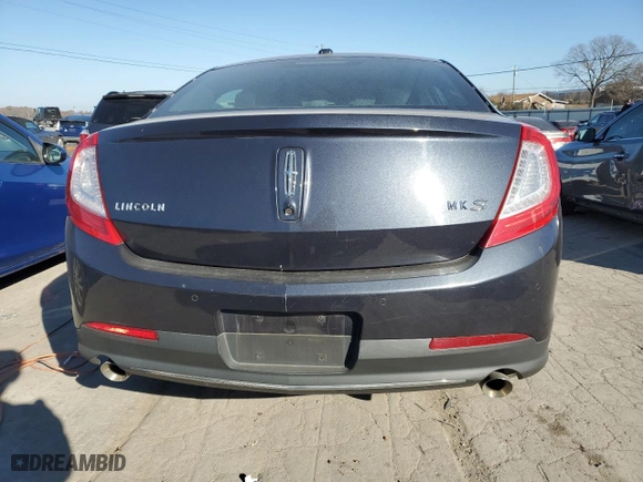 2014 Lincoln MKS with VIN 1LNHL9DK8EG604464, listed as a Copart auction lot 82766134 with 124,591 mi miles and Salvage Title. Bid and sale history available at carsss.com. Image 6.