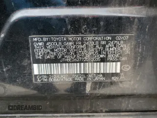 2007 Lexus IS 350 с VIN JTHBE262772010035, выставлен на аукционе Copart как лот 89384235 с пробегом 200 692 миль миль и Списание • Salvage title. История ставок и продаж доступна на DreamBid. Изображение 15.