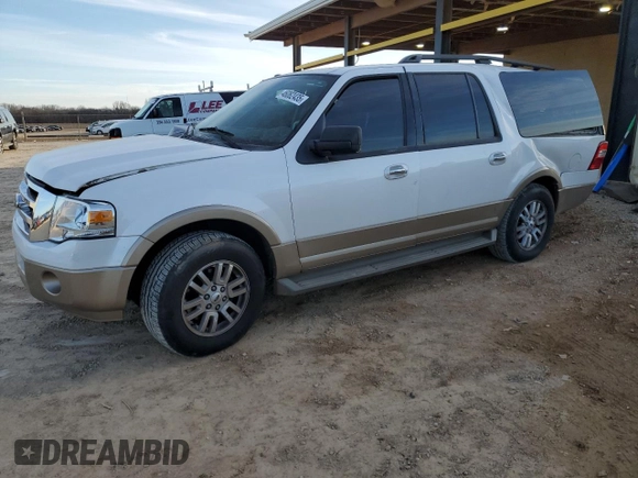 2013 Ford Expedition Max XLT with VIN 1FMJK1H52DEF46663, listed as a Copart auction lot 46062435 with 153,675 mi miles and Salvage title. Bid and sale history available at DreamBid. Image 1.