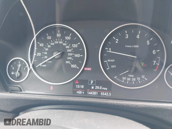 2018 BMW 3 Series 320i with VIN WBA8E1G54JNU93257, listed as a IAAI auction lot 41719141 with 144,381 mi miles. Bid and sale history available at carsss.com. Image 7.