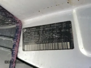 2000 BMW Z3 2.5 z VIN 4USCH934XYLG02372, wystawiony jako Copart lot #74148364 z przebiegiem Nie podano mil oraz Nie do naprawy. Historia ofert i sprzedaży dostępna na DreamBid. Obrazek 13.