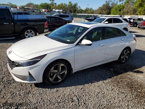 2023 Hyundai Elantra Hybrid Limited with VIN KMHLN4AJ5PU045494, listed as a Copart auction lot 49509145 with 115,814 mi miles and Salvage Title. Bid and sale history available at carsss.com. Image 1.