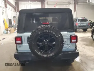 2023 Jeep Wrangler Sport with VIN 1C4HJXAG7PW617021, listed as a Copart auction lot 59928305 with 8,503 mi miles and Salvage title. Bid and sale history available at DreamBid. Image 6.
