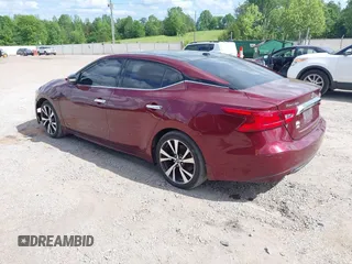 2017 Nissan Maxima SV with VIN 1N4AA6AP4HC393310, listed as a IAAI auction lot 42114631 with 158,372 mi miles. Bid and sale history available at carsss.com. Image 3.