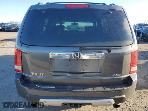 2011 Honda Pilot EX-L with VIN 5FNYF4H69BB031608, listed as a Copart auction lot 50137805 with 266,621 mi miles and Salvage Title. Bid and sale history available at carsss.com. Image 6.