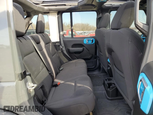 2023 Jeep Wrangler Sport S with VIN 1C4HJXDG3PW615858, listed as a Copart auction lot 85537124 with 16,718 mi miles and Salvage Title. Bid and sale history available at DreamBid. Image 11.