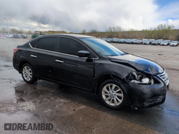2013 Nissan Sentra FE+ S with VIN 3N1AB7AP2DL644369, listed as a Copart auction lot 54722565 with 160,173 mi miles and Salvage Title. Bid and sale history available at DreamBid. Image 4.