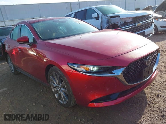 2025 Mazda 3 S Preferred with VIN 3MZBPACM2SM454885, listed as a IAAI auction lot 42502627 with 12,034 mi miles and . Bid and sale history available at DreamBid. Image 1.
