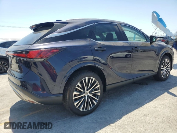 2025 Lexus RX 350h with VIN 2T2BBMCA7SC085065, listed as a Copart auction lot 59034485 with 329 mi miles and Salvage title. Bid and sale history available at DreamBid. Image 3.