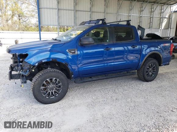 2020 Ford Ranger XL with VIN 1FTER4FH3LLA37224, listed as a Copart auction lot 53258535 with 63,405 mi miles and Salvage Title. Bid and sale history available at carsss.com. Image 1.