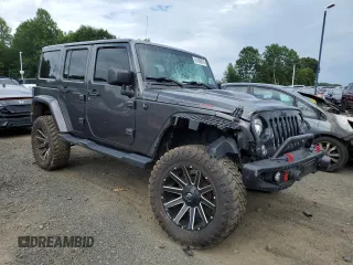 2018 Jeep Wrangler Unlimited Sahara with VIN 1C4BJWEG4JL822007, listed as a Copart auction lot 61450915 with 91,148 mi miles and Salvage title. Bid and sale history available at DreamBid. Image 4.