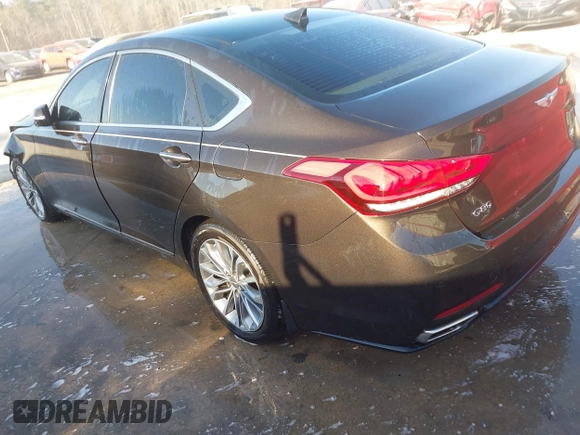 2017 Genesis G80 3.8L с VIN KMHGN4JE5HU203886, выставлен на аукционе IAAI как лот 41493496 с пробегом 59 242 миль миль и . История ставок и продаж доступна на DreamBid. Изображение 3.