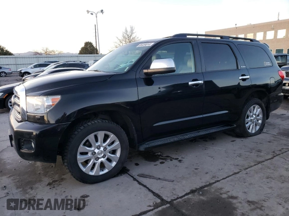 2012 Toyota Sequoia Platinum with VIN 5TDDY5G14CS065313, listed as a Copart auction lot 85329514 with 152,313 mi miles and Salvage Title. Bid and sale history available at carsss.com. Image 1.