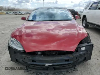 2015 Tesla Model S 85D with VIN 5YJSA1E47FF113946, listed as a Copart auction lot 52755675 with 81,344 mi miles and Salvage Title. Bid and sale history available at carsss.com. Image 5.