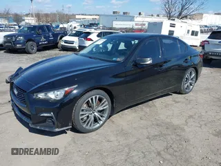 2018 Infiniti Q50 3.0t LUXE with VIN JN1EV7AP1JM355865, listed as a IAAI auction lot 41863684 with 84,336 mi miles. Bid and sale history available at carsss.com. Image 20.