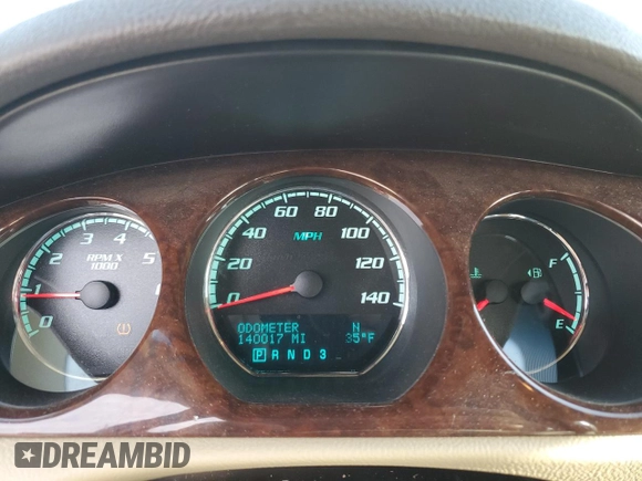 2010 Buick Lucerne CXL Premium with VIN 1G4HJ5EM0AU129841, listed as a Copart auction lot 48680685 with 140,017 mi miles and Salvage Title. Bid and sale history available at DreamBid. Image 9.