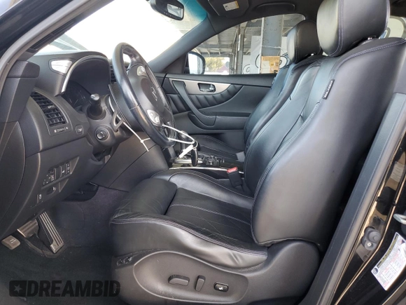 2015 Infiniti QX70 with VIN JN8CS1MW9FM482212, listed as a Copart auction lot 60725875 with 116,372 mi miles and Salvage title. Bid and sale history available at DreamBid. Image 7.