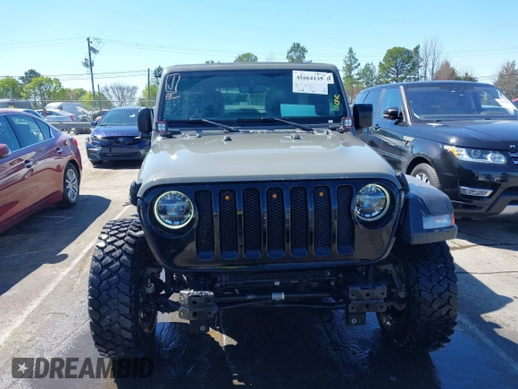2022 Jeep Wrangler Unlimited Sport S with VIN 1C4HJXDG1NW200793, listed as a IAAI auction lot 41810817 with 35,212 mi miles. Bid and sale history available at carsss.com. Image 12.