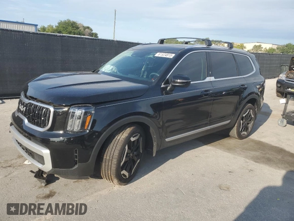 2025 Kia Telluride EX with VIN 5XYP34GC5SG568304, listed as a Copart auction lot 61524815 with 12,491 mi miles and Salvage title. Bid and sale history available at DreamBid. Image 1.
